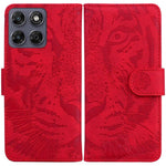 Custodia per telefono in pelle con motivo a tigre in rilievo, For Motorola Moto G Max / G87 / G77 / G67 5G, For Motorola Edge 70 Fusion 5G, For Motorola Moto G06 4G, For Motorola Moto G56 5G / G66j 5G / G66y 5G