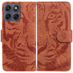 Custodia per telefono in pelle con motivo a tigre in rilievo, For Motorola Moto G Max / G87 / G77 / G67 5G, For Motorola Edge 70 Fusion 5G, For Motorola Moto G06 4G, For Motorola Moto G56 5G / G66j 5G / G66y 5G