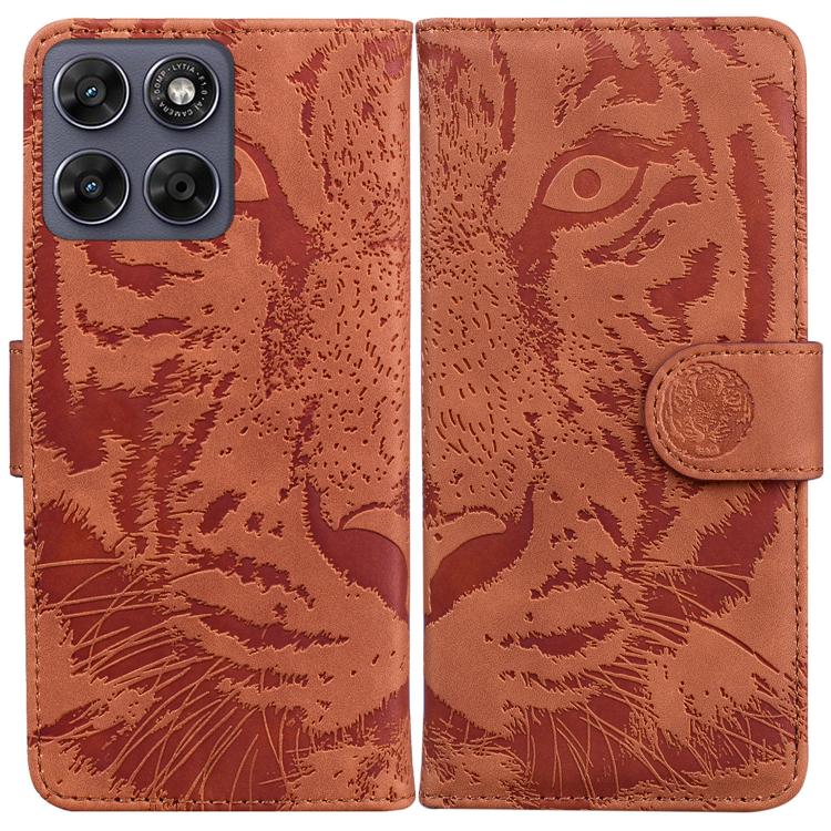 Custodia per telefono in pelle con motivo a tigre in rilievo, For Motorola Moto G Max / G87 / G77 / G67 5G, For Motorola Edge 70 Fusion 5G, For Motorola Moto G06 4G, For Motorola Moto G56 5G / G66j 5G / G66y 5G