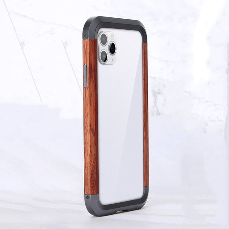 Custodia R-JUST in metallo e legno per smartphone compatibili