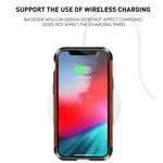 Custodia R-JUST in metallo e legno per smartphone compatibili