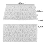 Stampo per specchio in silicone con portachiavi in resina epossidica di cristallo fai-da-te