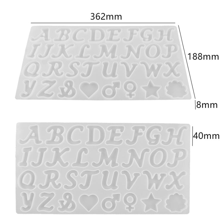 Stampo per specchio in silicone con portachiavi in resina epossidica di cristallo fai-da-te