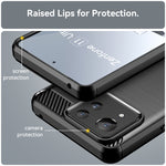 Custodia in TPU in fibra di carbonio con trama spazzolata, For Asus Zenfone 11 Ultra, For Asus Zenfone 10