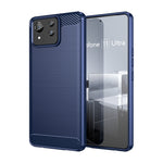 Custodia in TPU in fibra di carbonio con trama spazzolata, For Asus Zenfone 11 Ultra, For Asus Zenfone 10