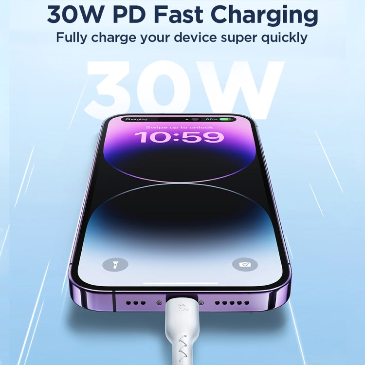 JOYROOM SA26-CL3 Flash Charge Series 30W USB-C / Tipo-C a 8 pin Cavo dati di ricarica rapida, 1m, 2m, 3m