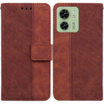 Custodia per telefono in pelle goffrata geometrica, For Motorola Moto G14, For Motorola Edge 40, For Motorola Edge 40 Pro
