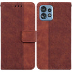 Custodia per telefono in pelle goffrata geometrica, For Motorola Moto G14, For Motorola Edge 40, For Motorola Edge 40 Pro