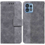 Custodia per telefono in pelle goffrata geometrica, For Motorola Moto G14, For Motorola Edge 40, For Motorola Edge 40 Pro