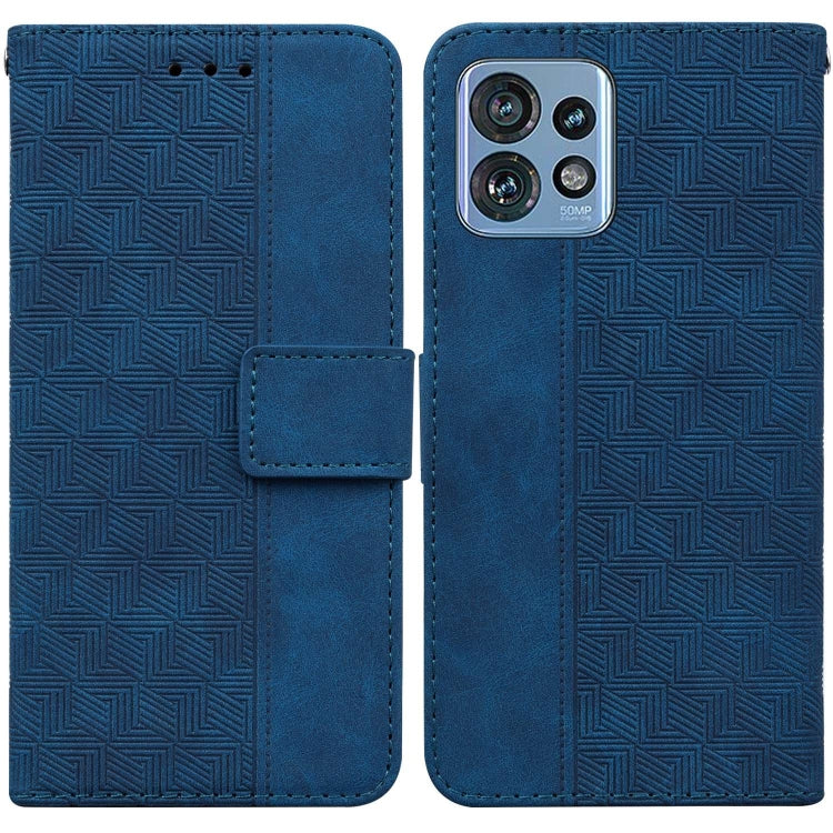 Custodia per telefono in pelle goffrata geometrica, For Motorola Moto G14, For Motorola Edge 40, For Motorola Edge 40 Pro