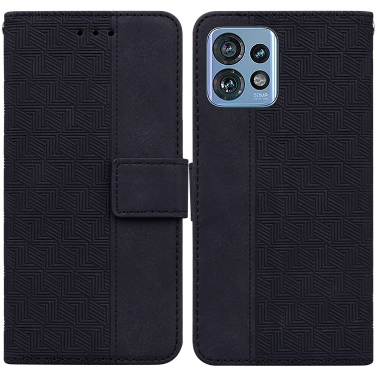 Custodia per telefono in pelle goffrata geometrica, For Motorola Moto G14, For Motorola Edge 40, For Motorola Edge 40 Pro