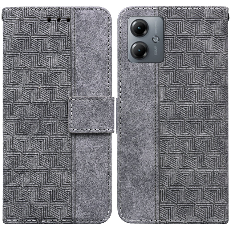 Custodia per telefono in pelle goffrata geometrica, For Motorola Moto G14, For Motorola Edge 40, For Motorola Edge 40 Pro