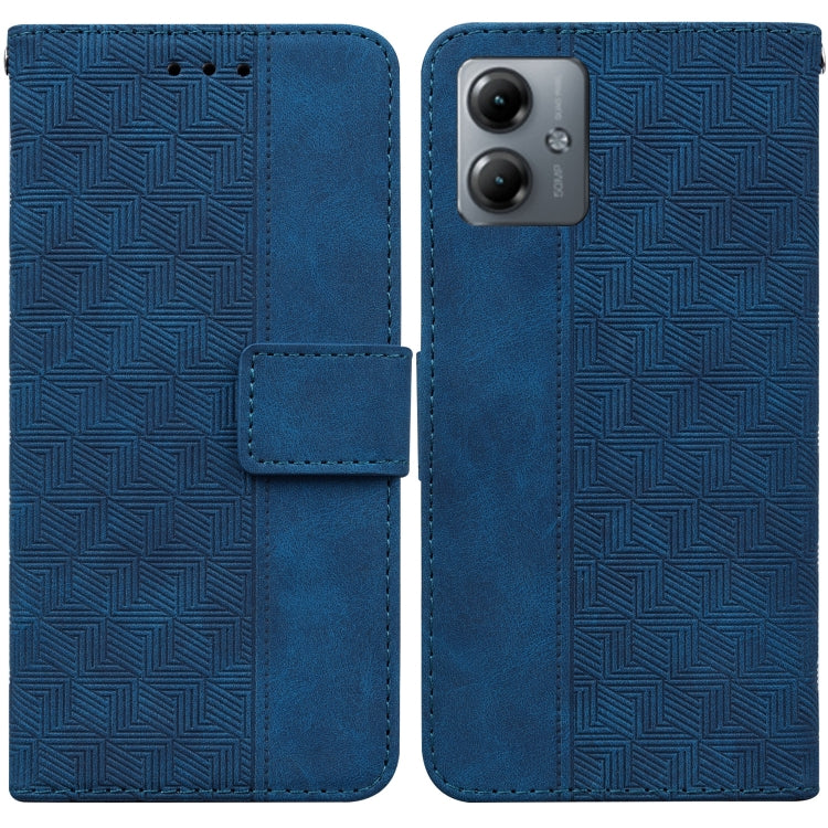 Custodia per telefono in pelle goffrata geometrica, For Motorola Moto G14, For Motorola Edge 40, For Motorola Edge 40 Pro