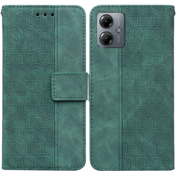 Custodia per telefono in pelle goffrata geometrica, For Motorola Moto G14, For Motorola Edge 40, For Motorola Edge 40 Pro
