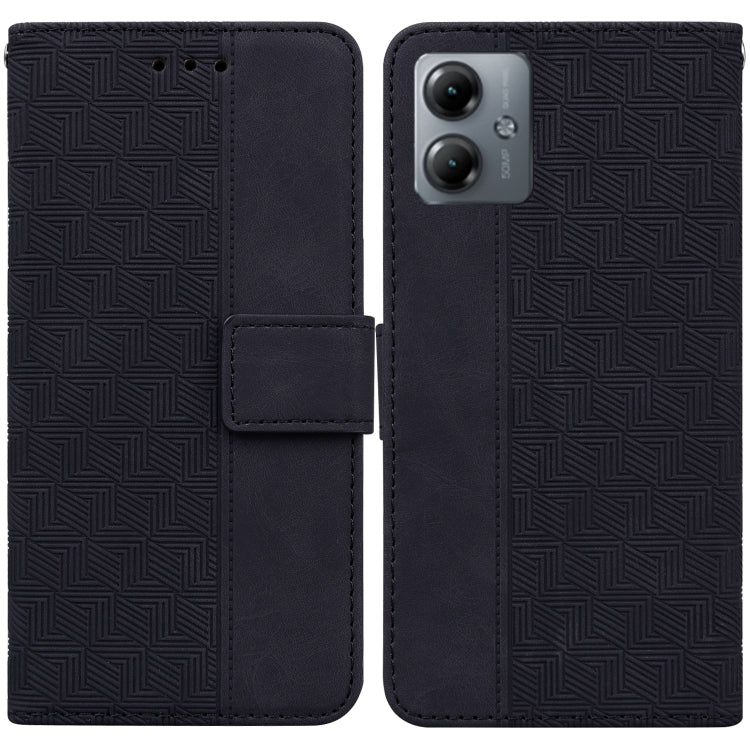 Custodia per telefono in pelle goffrata geometrica, For Motorola Moto G14, For Motorola Edge 40, For Motorola Edge 40 Pro