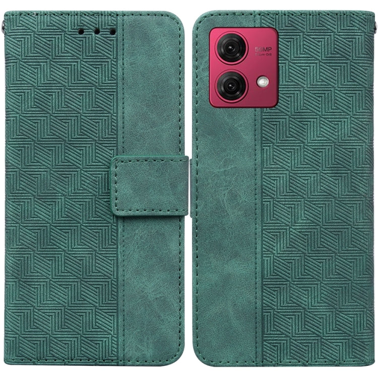 Custodia per telefono in pelle goffrata geometrica, For Motorola Moto G Power 5G 2024, For Motorola Moto G84, For Motorola Moto G54, For Motorola Edge 40 Neo
