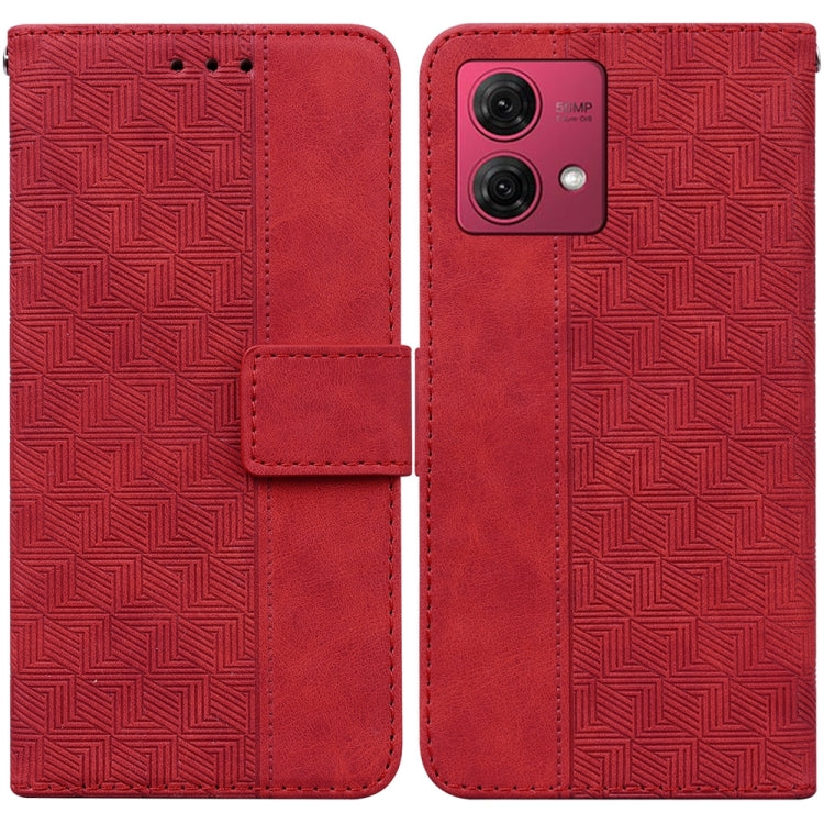 Custodia per telefono in pelle goffrata geometrica, For Motorola Moto G Power 5G 2024, For Motorola Moto G84, For Motorola Moto G54, For Motorola Edge 40 Neo