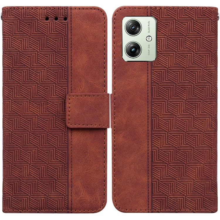 Custodia per telefono in pelle goffrata geometrica, For Motorola Moto G Power 5G 2024, For Motorola Moto G84, For Motorola Moto G54, For Motorola Edge 40 Neo