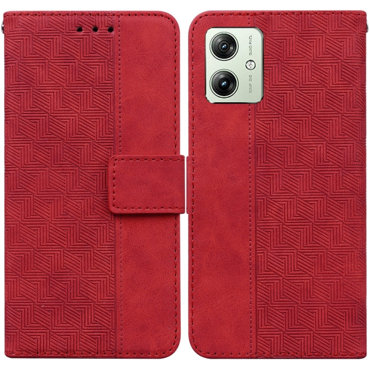 Custodia per telefono in pelle goffrata geometrica, For Motorola Moto G Power 5G 2024, For Motorola Moto G84, For Motorola Moto G54, For Motorola Edge 40 Neo