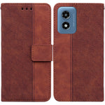 Custodia per telefono in pelle goffrata geometrica, For Motorola Edge 50 Ultra, For Motorola Edge 50 Pro, For Motorola Edge 50 Fusion, For Motorola Moto G Play 4G 2024