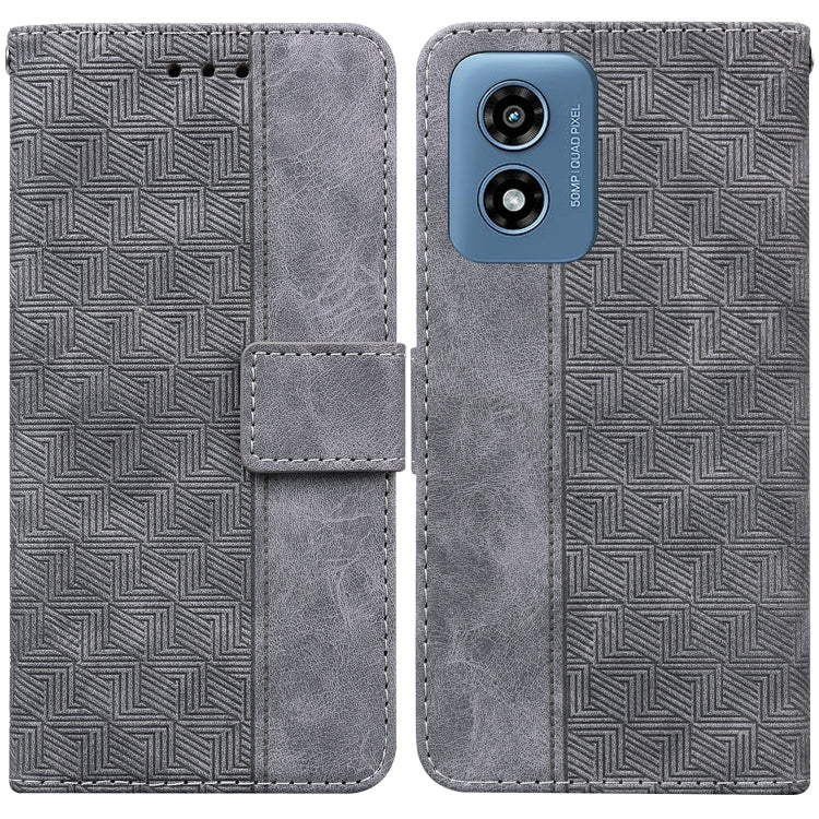 Custodia per telefono in pelle goffrata geometrica, For Motorola Edge 50 Ultra, For Motorola Edge 50 Pro, For Motorola Edge 50 Fusion, For Motorola Moto G Play 4G 2024