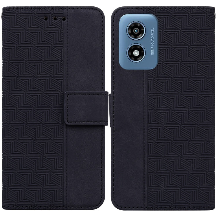Custodia per telefono in pelle goffrata geometrica, For Motorola Edge 50 Ultra, For Motorola Edge 50 Pro, For Motorola Edge 50 Fusion, For Motorola Moto G Play 4G 2024