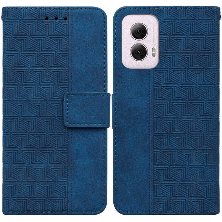 Custodia per telefono in pelle goffrata geometrica, For Motorola Moto G Power 5G 2024, For Motorola Moto G84, For Motorola Moto G54, For Motorola Edge 40 Neo