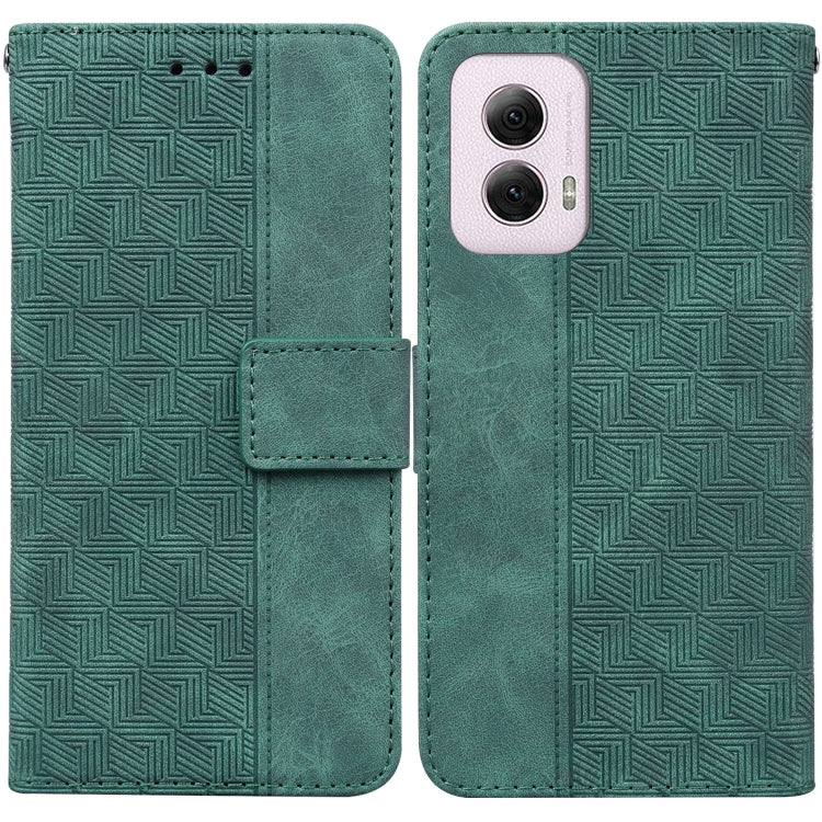 Custodia per telefono in pelle goffrata geometrica, For Motorola Moto G Power 5G 2024, For Motorola Moto G84, For Motorola Moto G54, For Motorola Edge 40 Neo