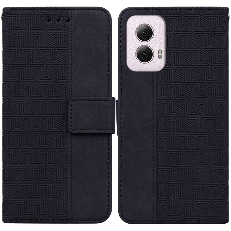 Custodia per telefono in pelle goffrata geometrica, For Motorola Moto G Power 5G 2024, For Motorola Moto G84, For Motorola Moto G54, For Motorola Edge 40 Neo