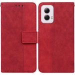 Custodia per telefono in pelle goffrata geometrica, For Motorola Moto G Power 5G 2024, For Motorola Moto G84, For Motorola Moto G54, For Motorola Edge 40 Neo