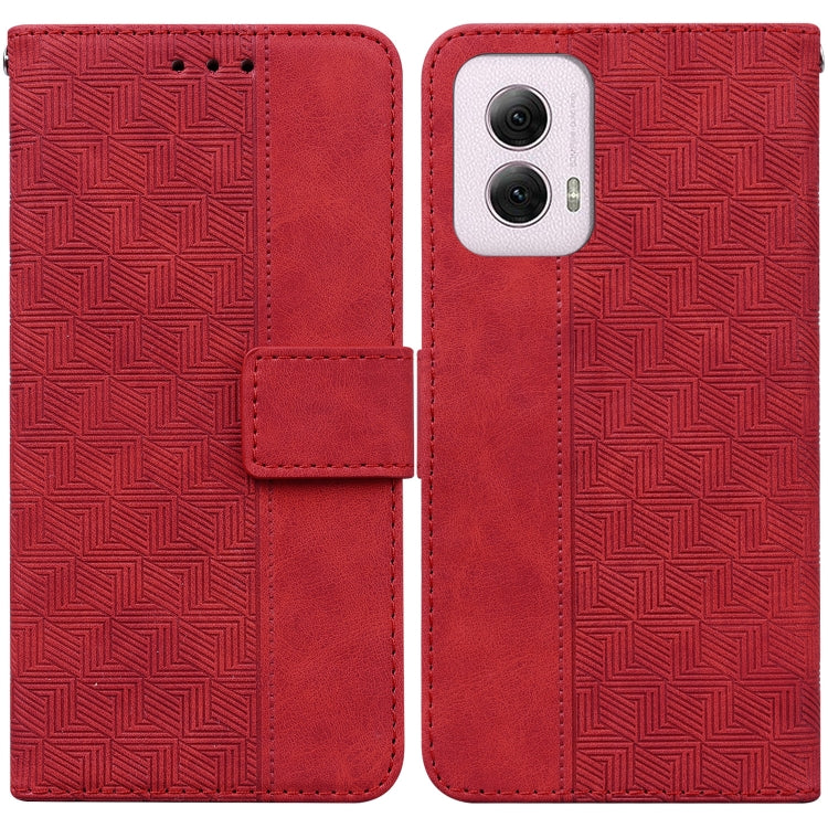 Custodia per telefono in pelle goffrata geometrica, For Motorola Moto G Power 5G 2024, For Motorola Moto G84, For Motorola Moto G54, For Motorola Edge 40 Neo