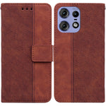 Custodia per telefono in pelle goffrata geometrica, For Motorola Edge 50 Ultra, For Motorola Edge 50 Pro, For Motorola Edge 50 Fusion, For Motorola Moto G Play 4G 2024