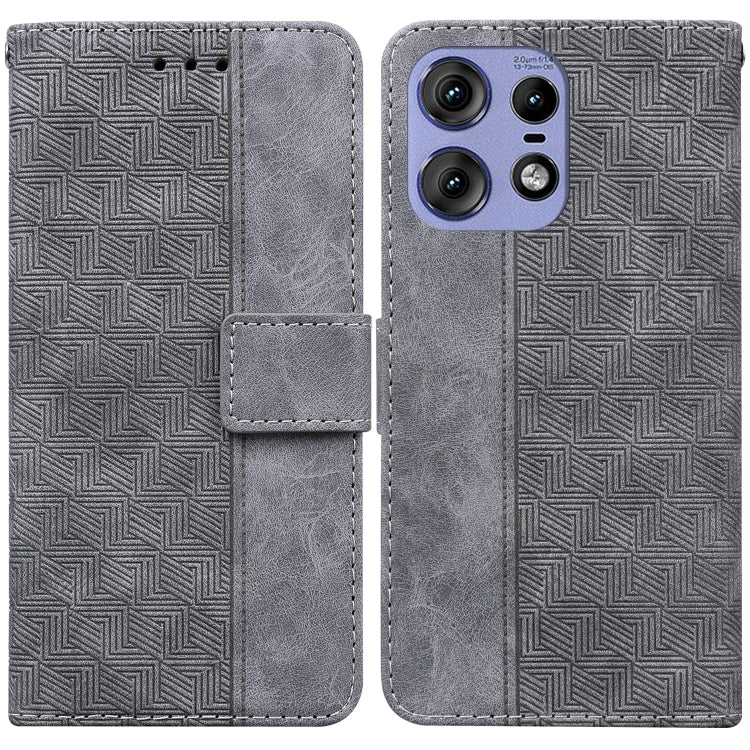 Custodia per telefono in pelle goffrata geometrica, For Motorola Edge 50 Ultra, For Motorola Edge 50 Pro, For Motorola Edge 50 Fusion, For Motorola Moto G Play 4G 2024