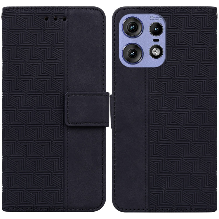 Custodia per telefono in pelle goffrata geometrica, For Motorola Edge 50 Ultra, For Motorola Edge 50 Pro, For Motorola Edge 50 Fusion, For Motorola Moto G Play 4G 2024