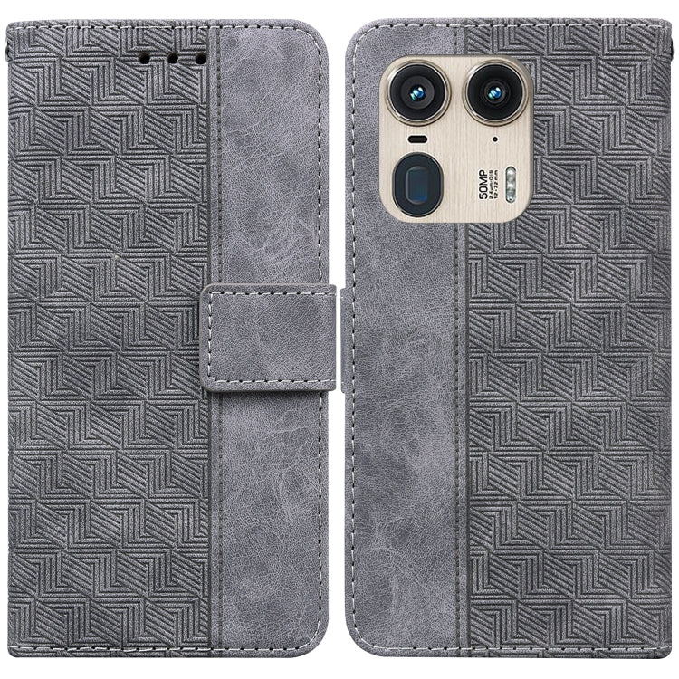 Custodia per telefono in pelle goffrata geometrica, For Motorola Edge 50 Ultra, For Motorola Edge 50 Pro, For Motorola Edge 50 Fusion, For Motorola Moto G Play 4G 2024