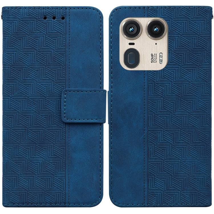 Custodia per telefono in pelle goffrata geometrica, For Motorola Edge 50 Ultra, For Motorola Edge 50 Pro, For Motorola Edge 50 Fusion, For Motorola Moto G Play 4G 2024