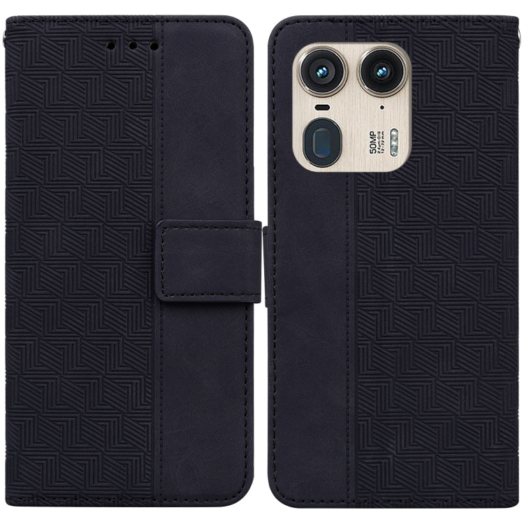 Custodia per telefono in pelle goffrata geometrica, For Motorola Edge 50 Ultra, For Motorola Edge 50 Pro, For Motorola Edge 50 Fusion, For Motorola Moto G Play 4G 2024