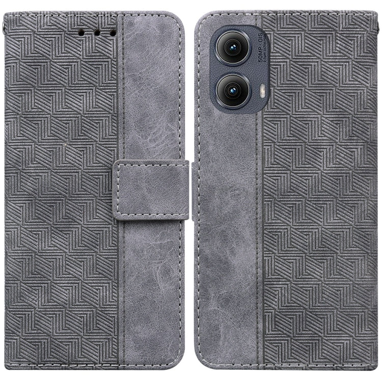 Custodia per telefono in pelle goffrata geometrica, For Motorola Edge 50 Neo 5G Global, For Motorola Moto G04s / Moto E14, For Motorola Moto G85, For Motorola Edge 2024
