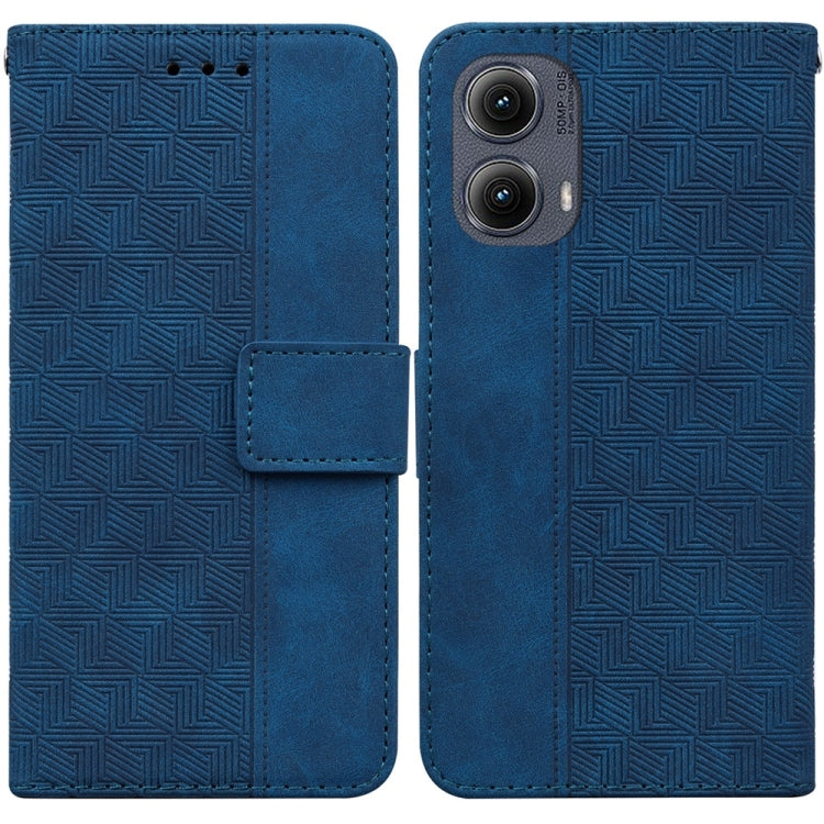 Custodia per telefono in pelle goffrata geometrica, For Motorola Edge 50 Neo 5G Global, For Motorola Moto G04s / Moto E14, For Motorola Moto G85, For Motorola Edge 2024