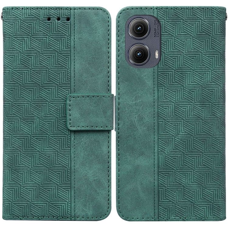Custodia per telefono in pelle goffrata geometrica, For Motorola Edge 50 Neo 5G Global, For Motorola Moto G04s / Moto E14, For Motorola Moto G85, For Motorola Edge 2024