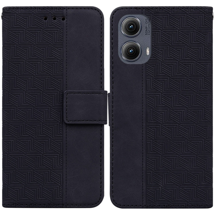 Custodia per telefono in pelle goffrata geometrica, For Motorola Edge 50 Neo 5G Global, For Motorola Moto G04s / Moto E14, For Motorola Moto G85, For Motorola Edge 2024
