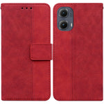 Custodia per telefono in pelle goffrata geometrica, For Motorola Edge 50 Neo 5G Global, For Motorola Moto G04s / Moto E14, For Motorola Moto G85, For Motorola Edge 2024