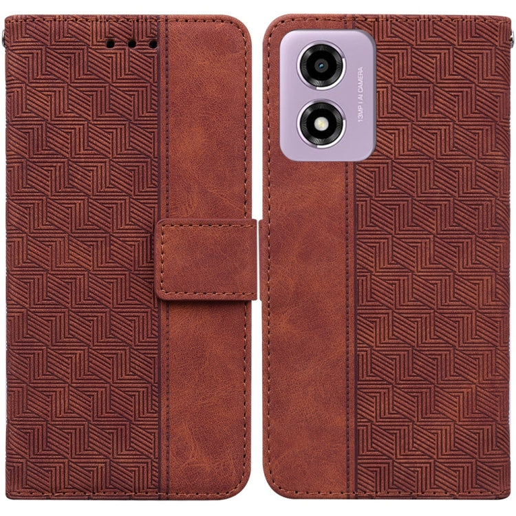 Custodia per telefono in pelle goffrata geometrica, For Motorola Edge 50 Neo 5G Global, For Motorola Moto G04s / Moto E14, For Motorola Moto G85, For Motorola Edge 2024