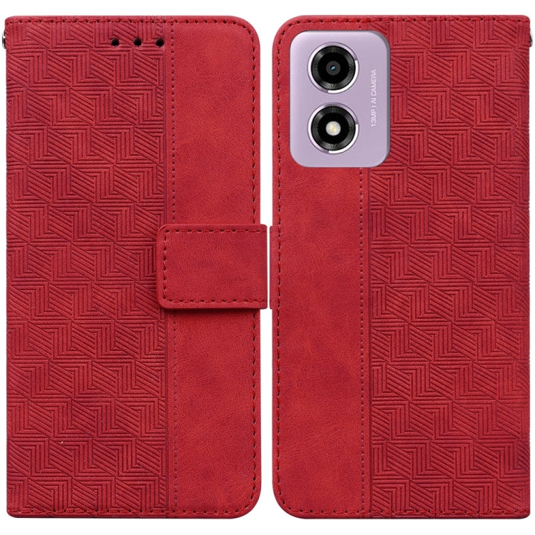 Custodia per telefono in pelle goffrata geometrica, For Motorola Edge 50 Neo 5G Global, For Motorola Moto G04s / Moto E14, For Motorola Moto G85, For Motorola Edge 2024