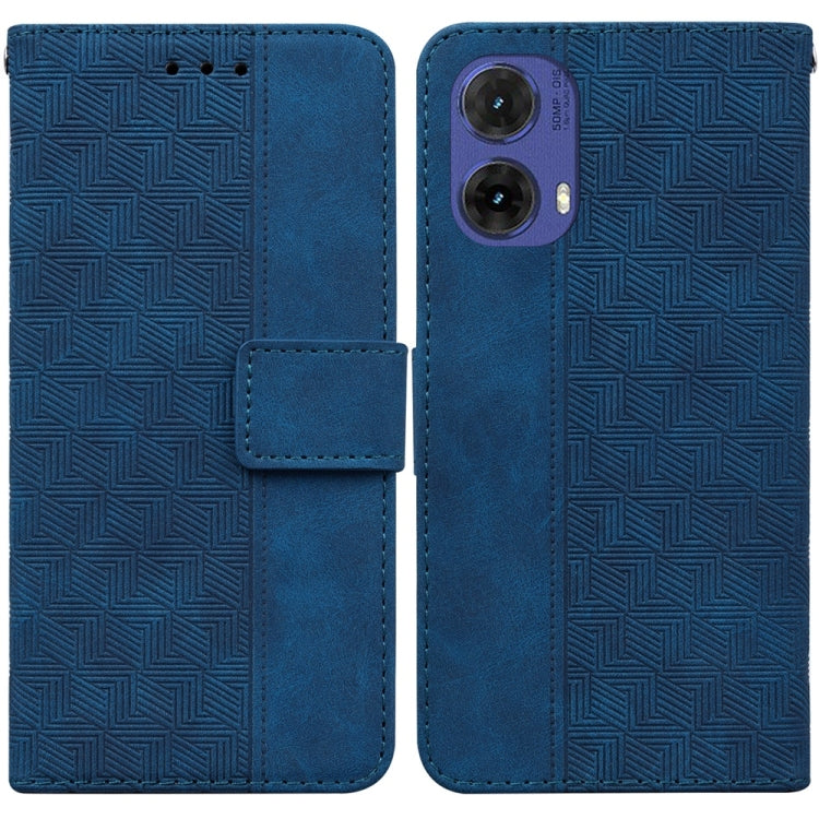 Custodia per telefono in pelle goffrata geometrica, For Motorola Edge 50 Neo 5G Global, For Motorola Moto G04s / Moto E14, For Motorola Moto G85, For Motorola Edge 2024