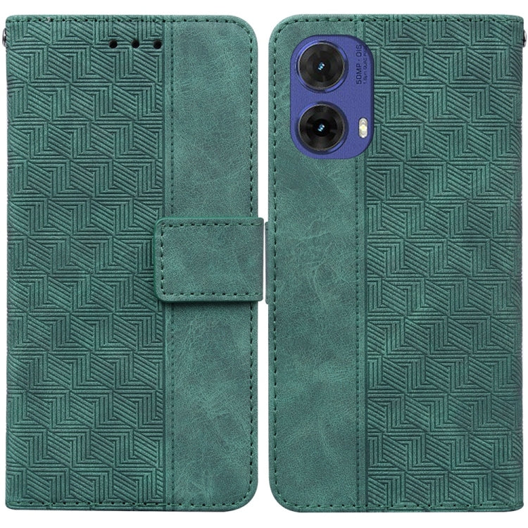 Custodia per telefono in pelle goffrata geometrica, For Motorola Edge 50 Neo 5G Global, For Motorola Moto G04s / Moto E14, For Motorola Moto G85, For Motorola Edge 2024