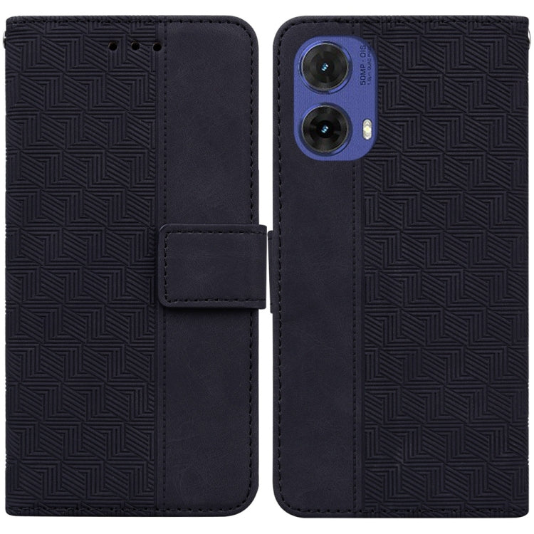 Custodia per telefono in pelle goffrata geometrica, For Motorola Edge 50 Neo 5G Global, For Motorola Moto G04s / Moto E14, For Motorola Moto G85, For Motorola Edge 2024