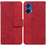 Custodia per telefono in pelle goffrata geometrica, For Motorola Edge 50 Neo 5G Global, For Motorola Moto G04s / Moto E14, For Motorola Moto G85, For Motorola Edge 2024