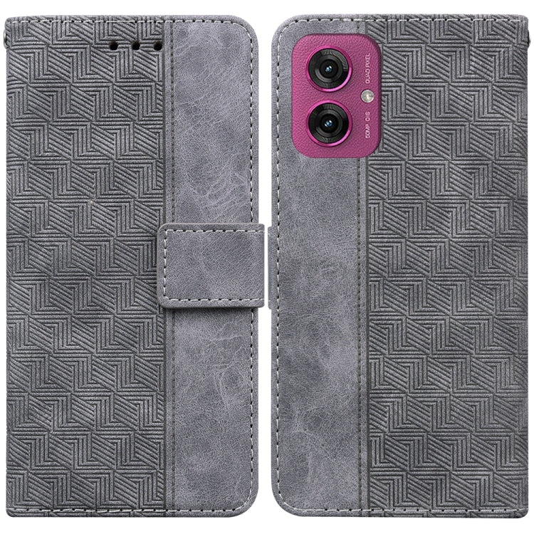 Custodia per telefono in pelle goffrata geometrica, For Motorola Moto G 5G 2025, For Motorola Moto G75 5G, For Motorola Moto G35, For Motorola Moto G55