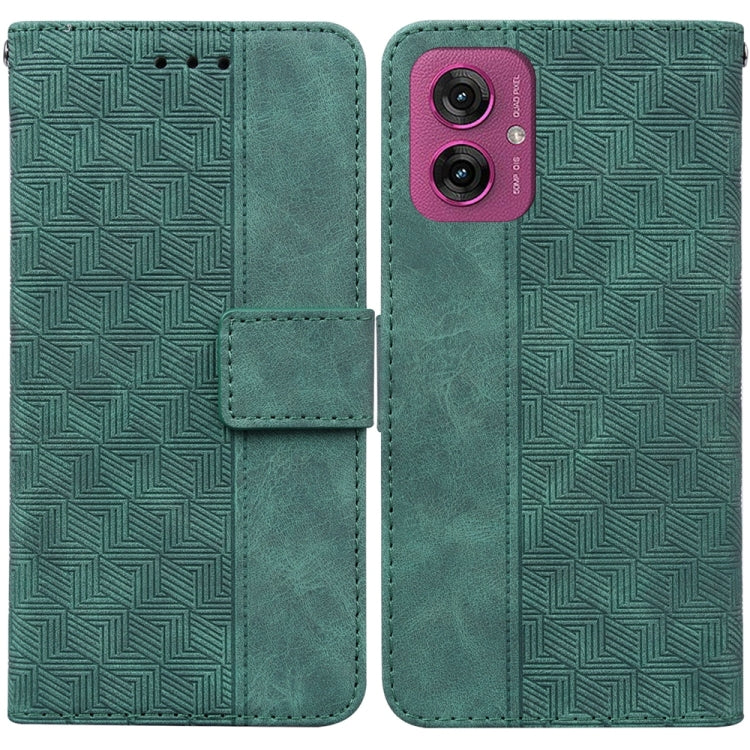 Custodia per telefono in pelle goffrata geometrica, For Motorola Moto G 5G 2025, For Motorola Moto G75 5G, For Motorola Moto G35, For Motorola Moto G55